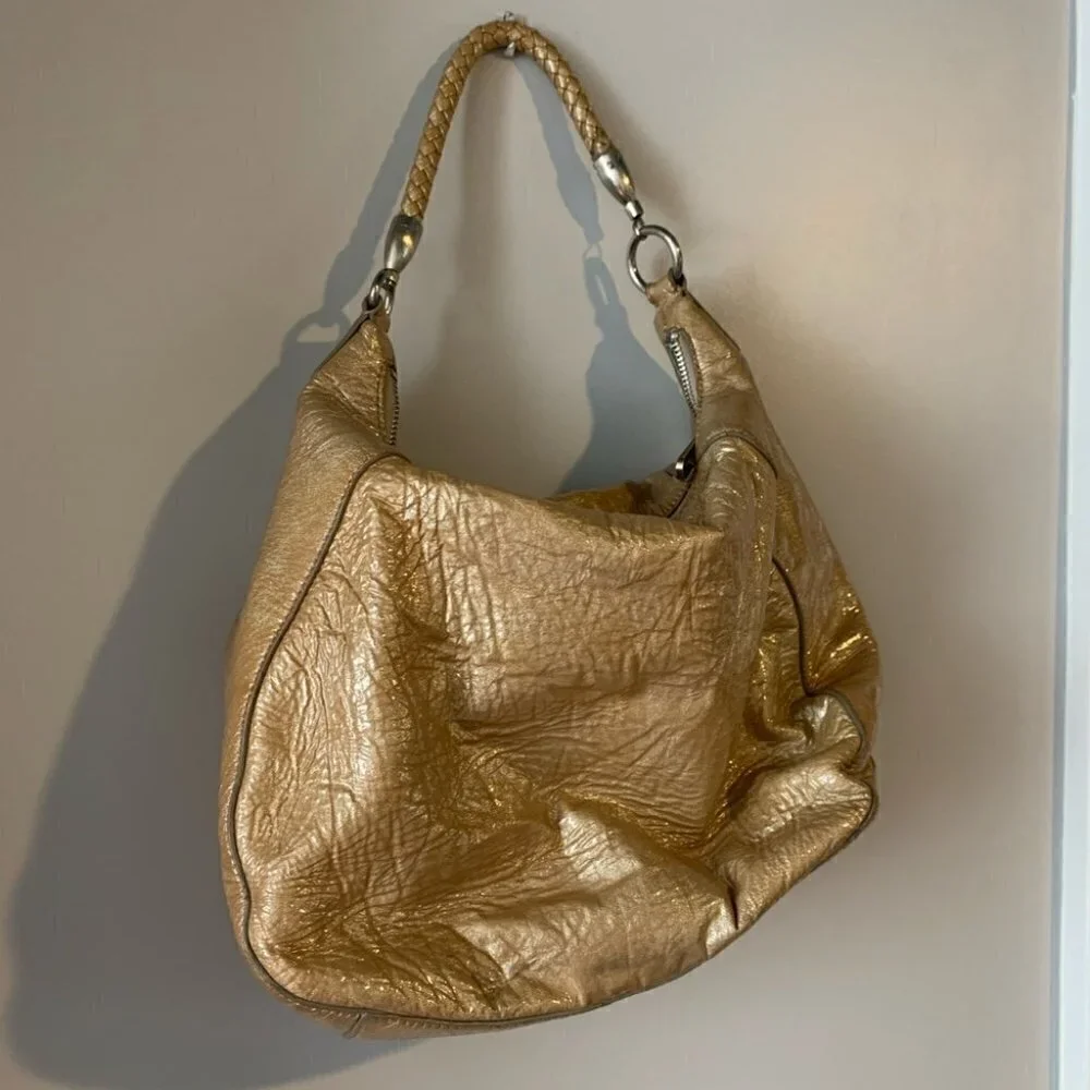 Botkier Gold Medium Size Hobo Bag Coin Purse